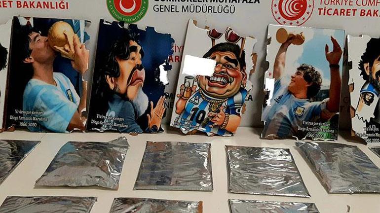 Maradona tablolarıyla geldi Değeri 2 milyon lira