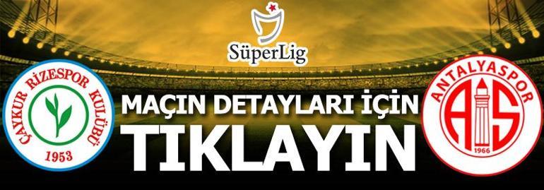 Çaykur Rizespor - Antalyaspor: 2-1