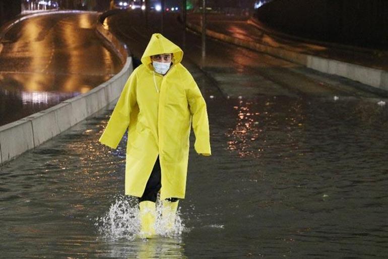 İki fotoğraf aynı ilden Sağanak ve kar yağışı...