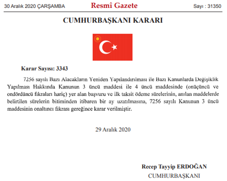 Son dakika: Resmen açıklandı Bir ay uzatıldı