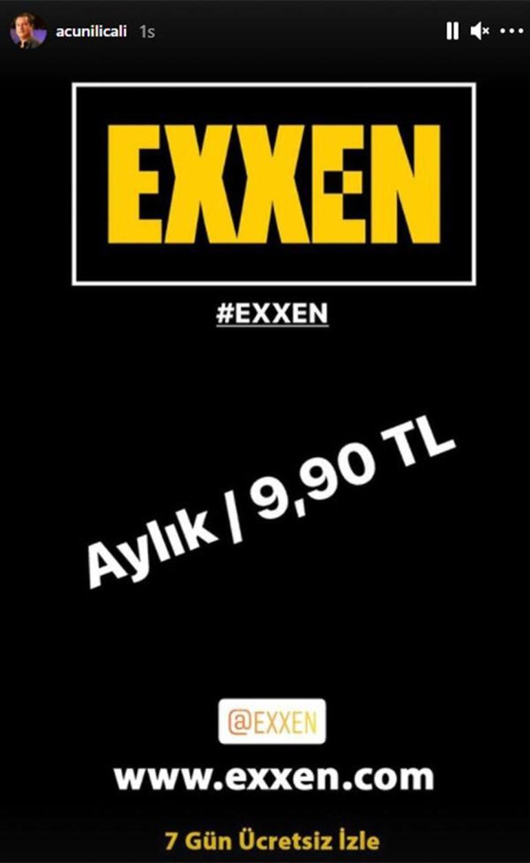 Acun Ilıcalı, Exxenin aylık ücretini açıkladı