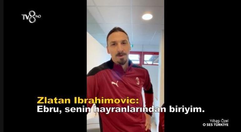 Zlatan Ibrahimovicten Ebru Gündeşe mesaj Senin hayranlarından biriyim