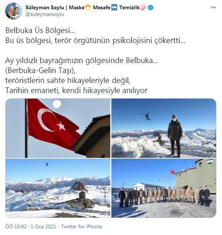 Bakan Soylu Tendürek Dağı bölgesinde