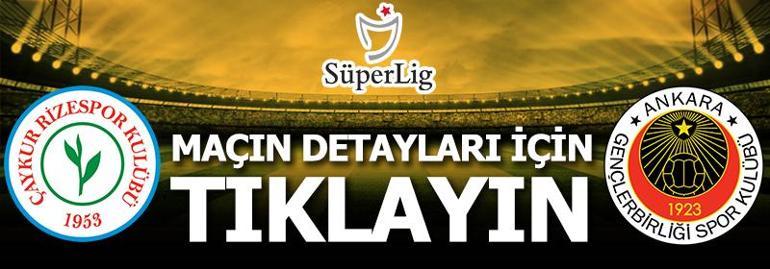 Çaykur Rizespor 1-1 Gençlerbirliği