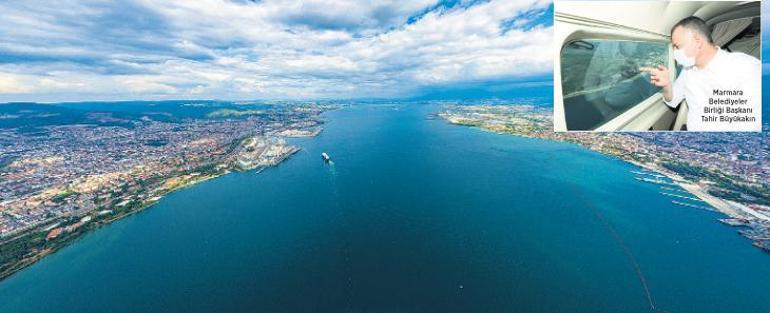 Marmara Denizi’ne havadan sıkı takip