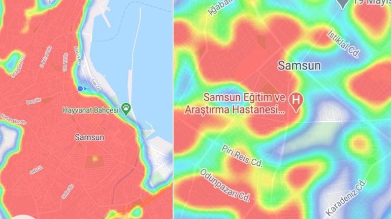 Samsunda risk haritası yeşile dönüyor