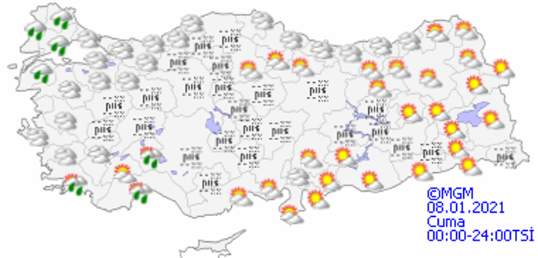 İstanbulda hafta sonu hava durumu nasıl olacak İl İl hava durumu raporu...