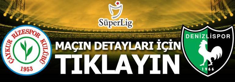 Çaykur Rizespor - Denizlispor: 1-1