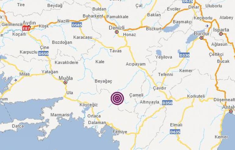 Son dakika: Denizlide korkutan şiddetli deprem