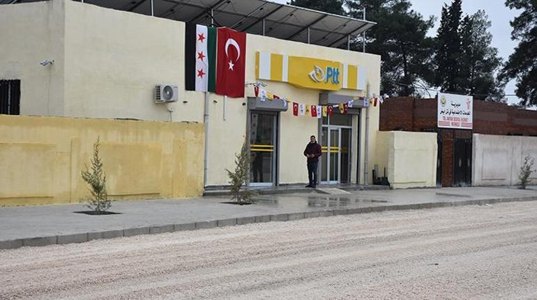 Barış Pınarı Harekatı bölgesinde PTT şubesi açıldı