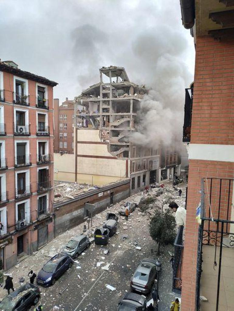 Son dakika... İspanyada patlama Başkent Madrid sarsıldı