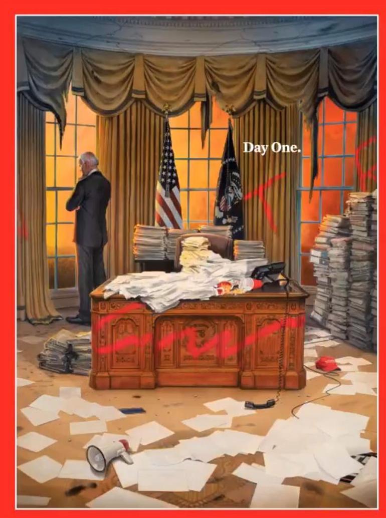 Son dakika... Timeın Beyaz Saray kapağı bomba etkisi yarattı