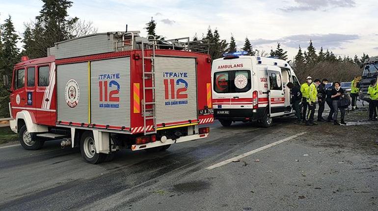 Anadolu Otoyolunda zincirleme kaza Trafik kilitlendi
