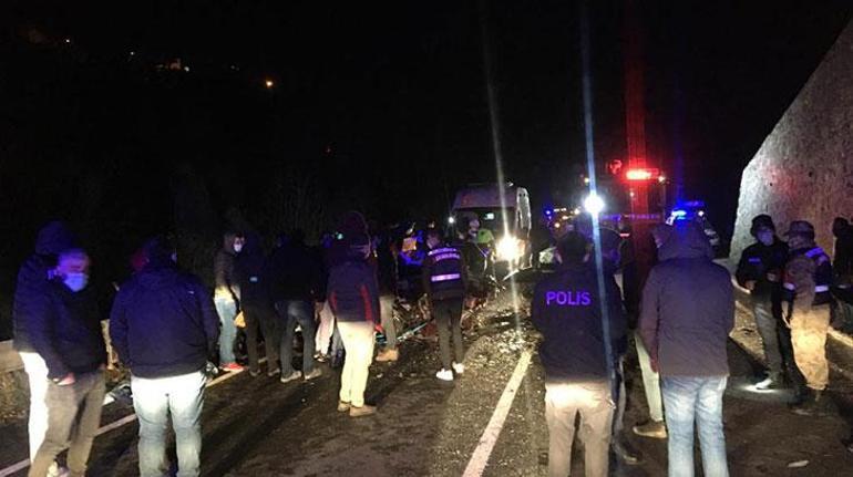Trabzonda feci kaza 1 ölü, 5 yaralı