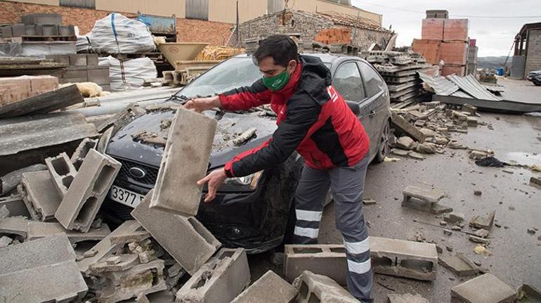 Turuncu alarm İspanyayı Hortense fırtınası vurdu