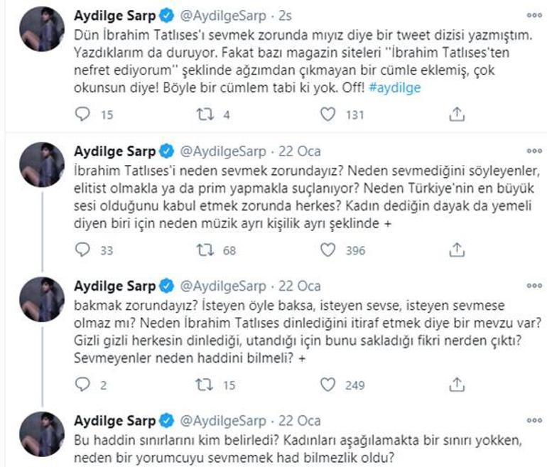 Aydilge: İbrahim Tatlısesi neden sevmek zorundayız