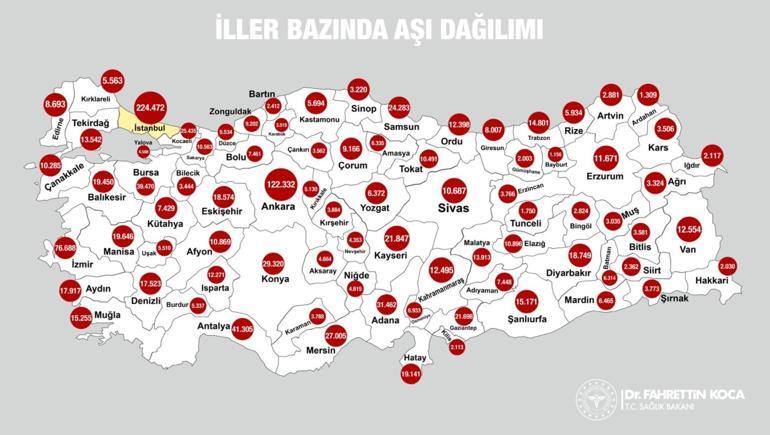 Son dakika... Türkiyenin güncel aşı haritası erişime açıldı Sağlık Bakanlığı sitesinden takip edilebilecek