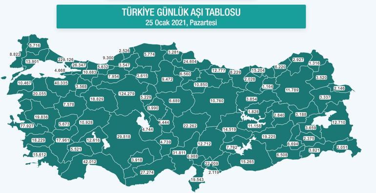 Son dakika... Türkiyenin güncel aşı haritası erişime açıldı Sağlık Bakanlığı sitesinden takip edilebilecek