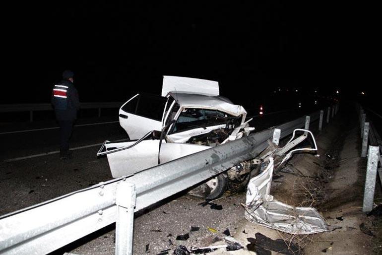 Manisada trafik kazası: 1 ölü, 1 yaralı