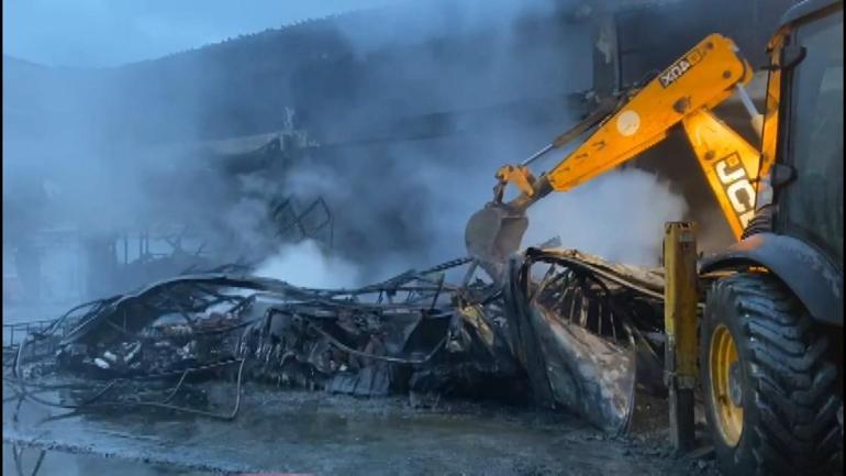 Son dakika Samsun’da sanayi sitesinde yangın Gün aydınlanınca ortaya çıktı