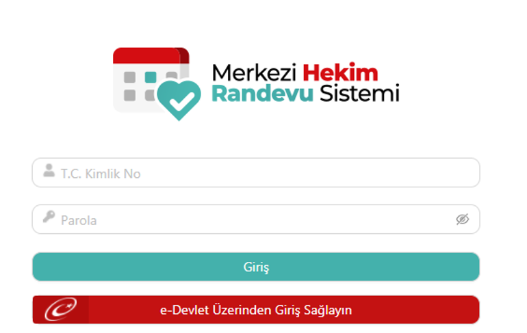Aşı randevusu al : e - Devlet, MHRS giriş sayfasına T.C. ile erişim sağlama linki