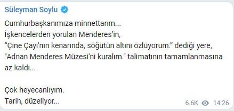 İçişleri Bakanı Süleyman Soylu ‘Az kaldı’ deyip duyurdu