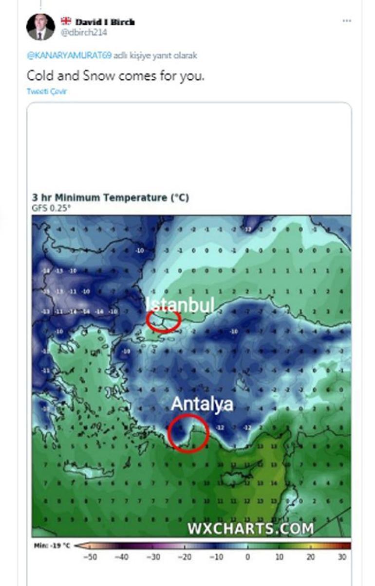 Son dakika İngilizlerin de gözü Türkiyede... Oraya bile kar yağacak