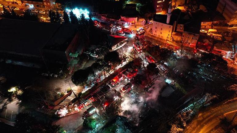 Boğaziçi Üniversitesi kampüsünde bulunan kafeteryada yangın