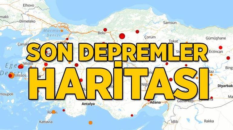 Deprem haritası 20 Şubat | Deprem mi oldu Son depremler listesi AFAD - Kandilli