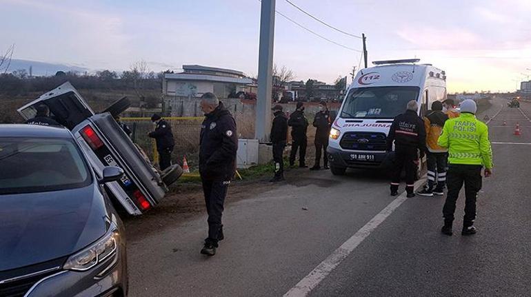 Tekirdağda feci kaza 1 ölü, 1 yaralı