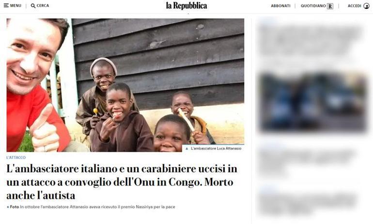 Son Dakika Haberler:  İtalyan büyükelçi saldırıda öldü