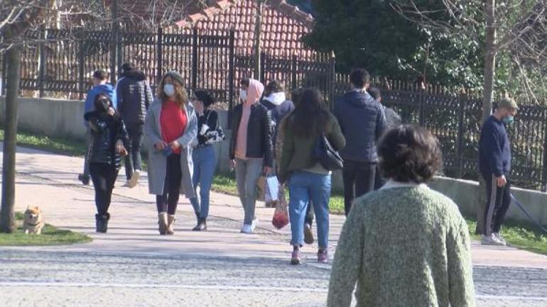 Güneşli havayı gören Maçka Parkına akın etti