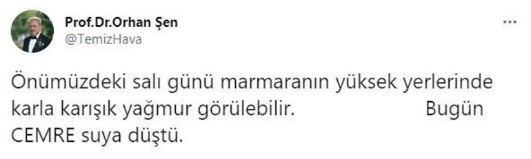 Son dakika... Prof. Dr. Orhan Şen, salı gününe dikkat deyip uyardı