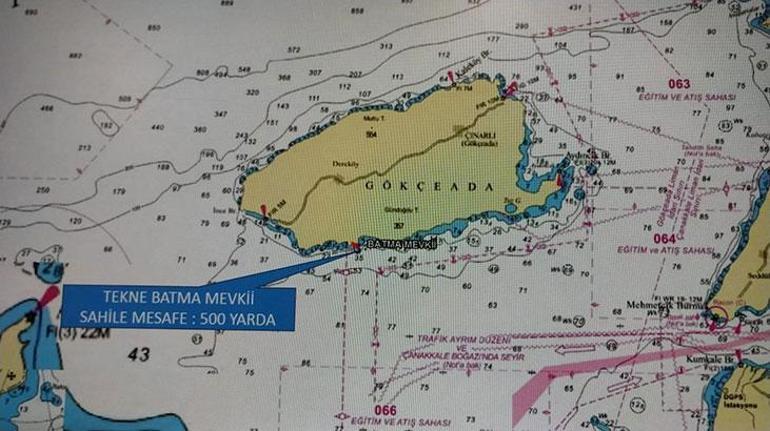 Son dakika Gökçeada açıklarında batan teknenin yeri tespit edildi