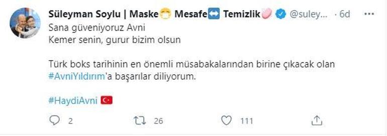 Bakan Soyludan Avni Yıldırıma destek mesajı