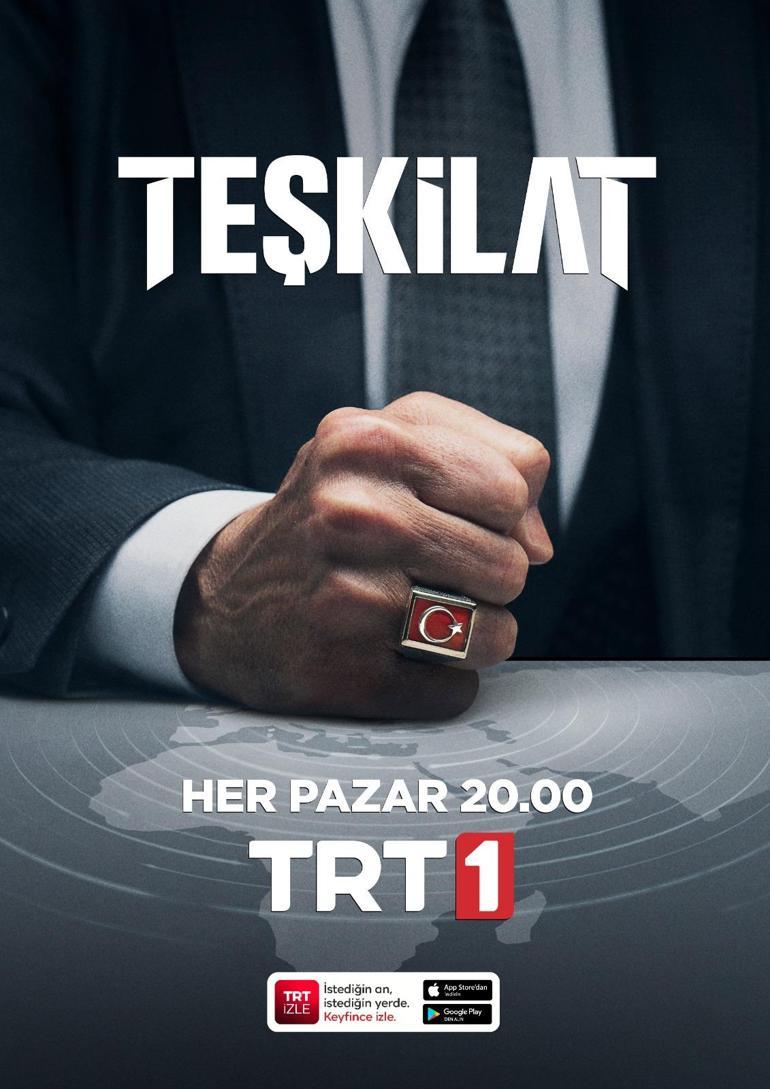 TRT 1in MİT destekli Teşkilat dizisinin afişi yayınladı