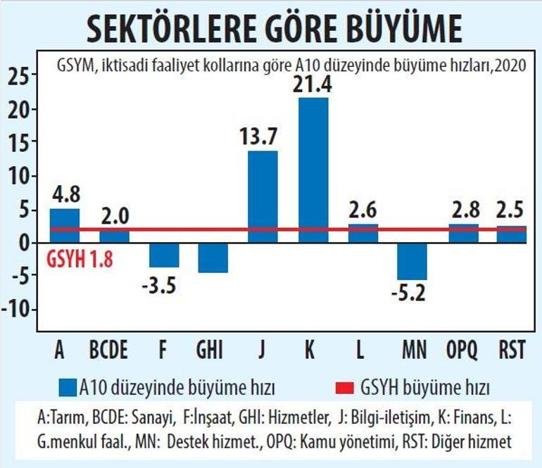 Pandemiye inat Türkiye büyüdü
