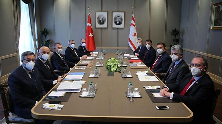 Cumhurbaşkanı Yardımcısı Oktay, KKTC Başbakanı Saner ile görüştü