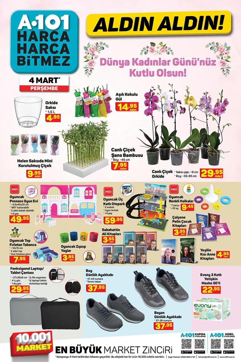 A101 4 Mart aktüel kataloğu Bu hafta perşembe A101 aktüel kataloğunda neler var