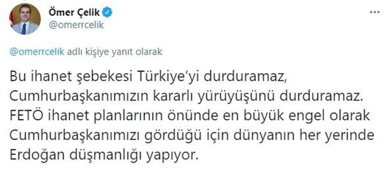 AK Parti Sözcüsü Çelik: FETÖ bir ihanet şebekesidir