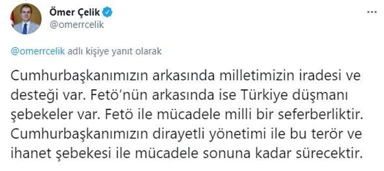 AK Parti Sözcüsü Çelik: FETÖ bir ihanet şebekesidir