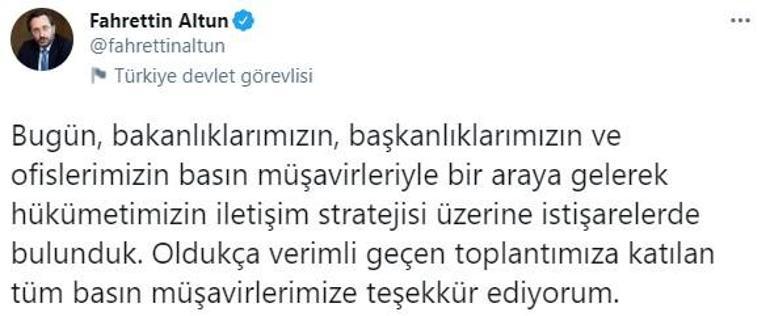 Türkiyenin iletişim stratejisi Basın Müşavirleri İstişare Toplantısında ele alındı