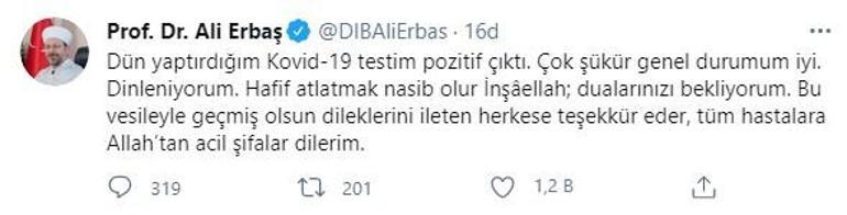 Son dakika... Diyanet İşleri Başkanı koronavirüse yakalandığını duyurdu