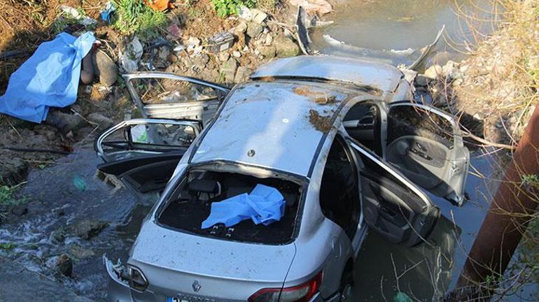 Hatayda feci kaza Araç dereye devrildi, 3 kişi öldü