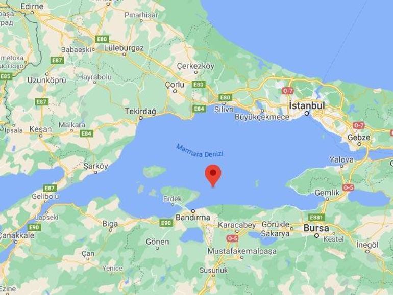 Son dakika Marmara Denizinde deprem