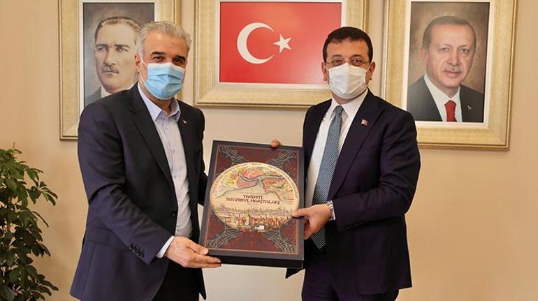 İmamoğlundan AK Parti İstanbul İl Başkanı Kabaktepeye ziyaret