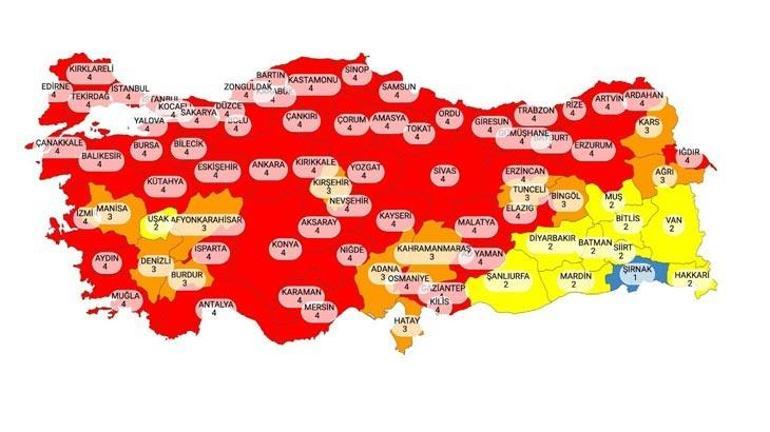 Son dakika: Bakan Koca paylaştı İşte yeni risk haritası