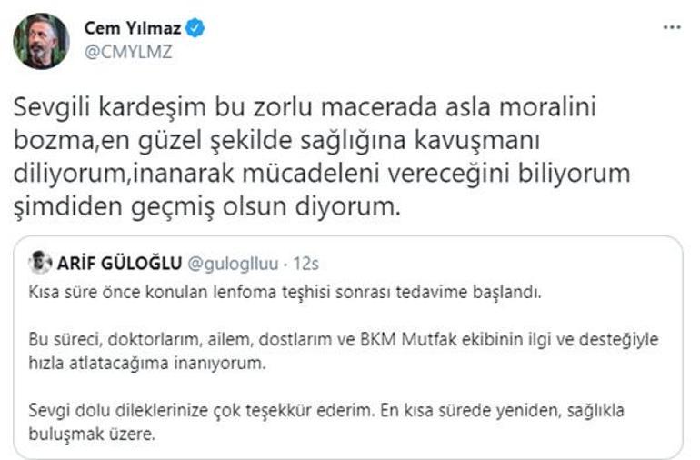 Cem Yılmazdan Arif Güloğluna destek