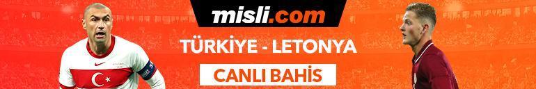 Türkiye-Letonya maçı Tek Maç ve Canlı Bahis seçenekleriyle Misli.com’da