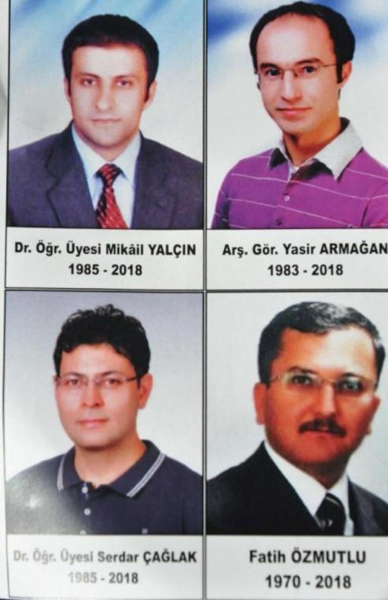 Üniversitede öldürülen 4 akademisyen, meslektaşları tarafından anıldı